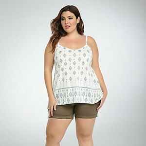 Torrid Geo Diamond Slub Tank Top